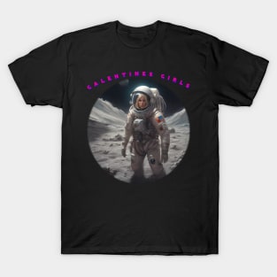 Galentine girl on the moon T-Shirt